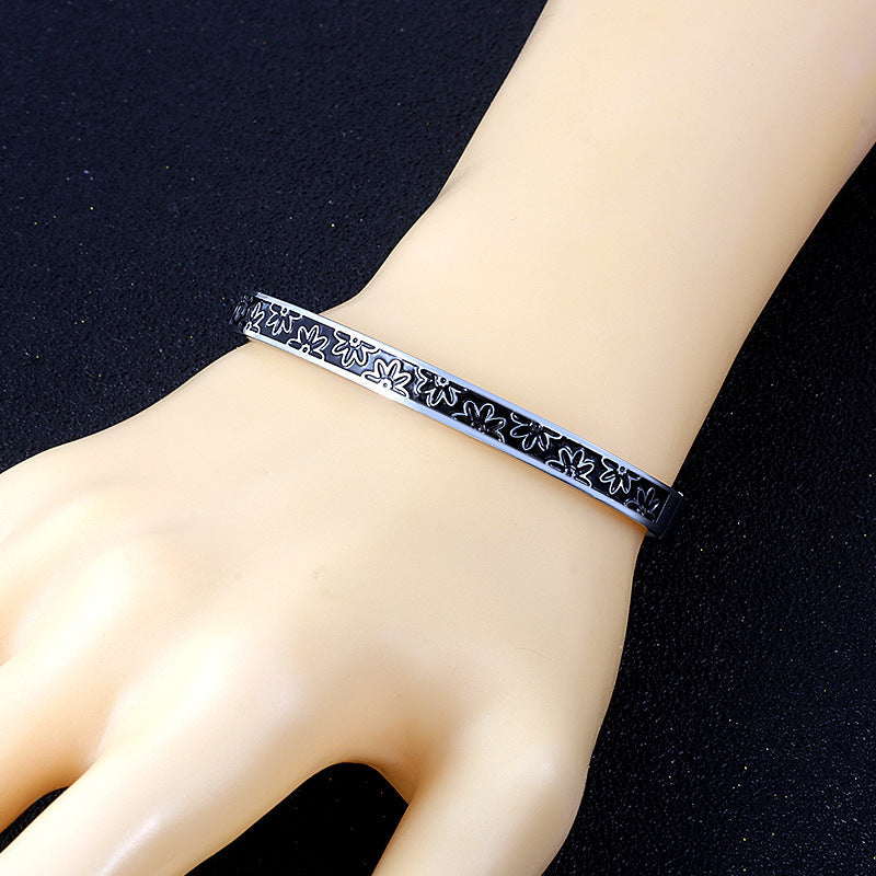Floral Stainless Steel Bracelets B3422