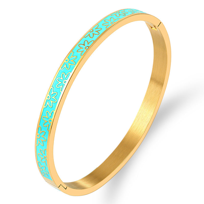 Floral Stainless Steel Bracelets B3422