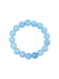 Blue Jade Stone Stretch Bracelet B3434-Blue Jade - 12MM