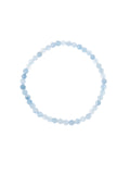 Blue Jade Stone Stretch Bracelet B3434-Blue Jade - 4MM