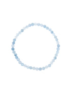 Blue Jade Stone Stretch Bracelet B3434-Blue Jade - 4MM