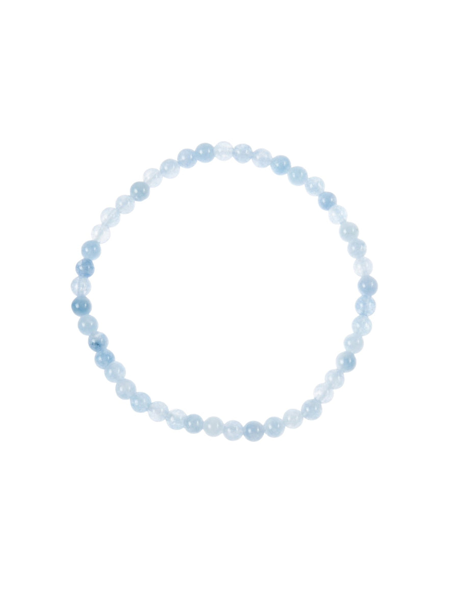 Blue Jade Stone Stretch Bracelet B3434-Blue Jade