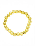 Golden Hematite Bead Stretch Bracelet B3443-Gold-6MM - view 2