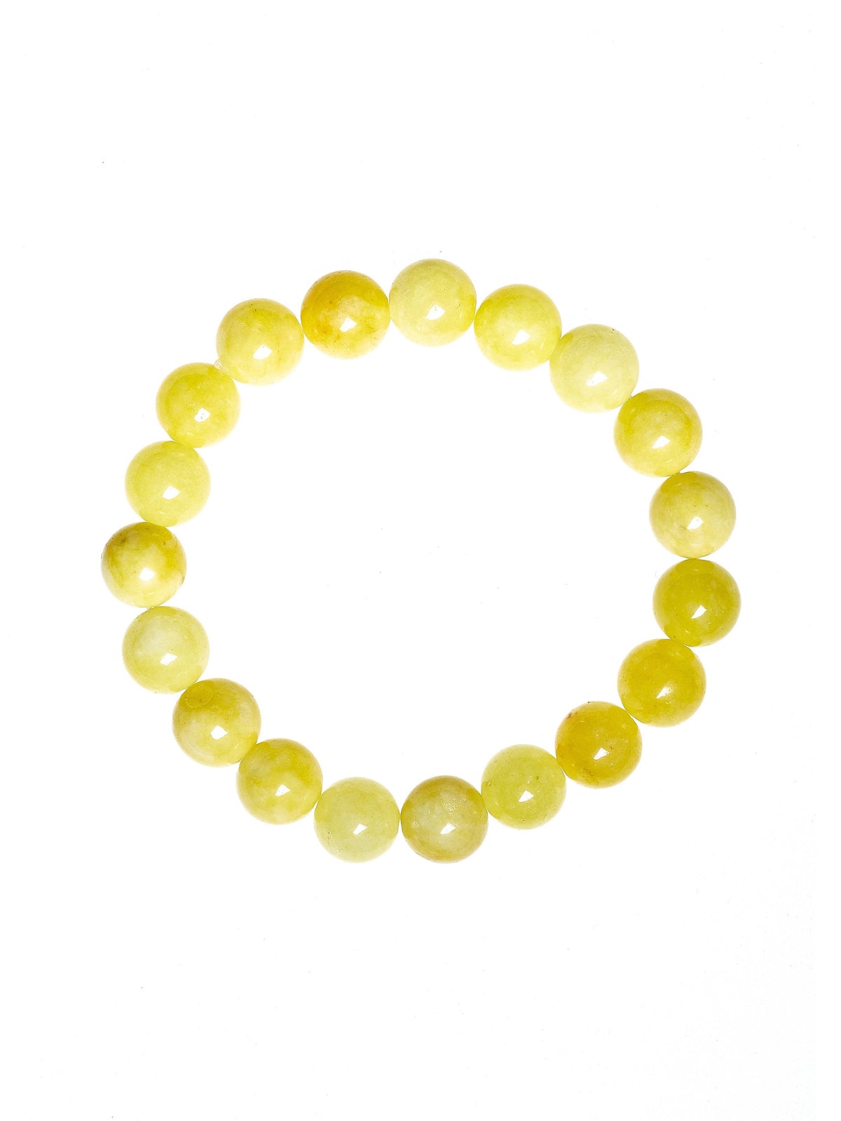 Yellow Jasper Bead Stretch Bracelet B3449-Yellow Jasper - 10MM