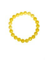 Yellow Jasper Bead Stretch Bracelet B3449-8MM - view 2