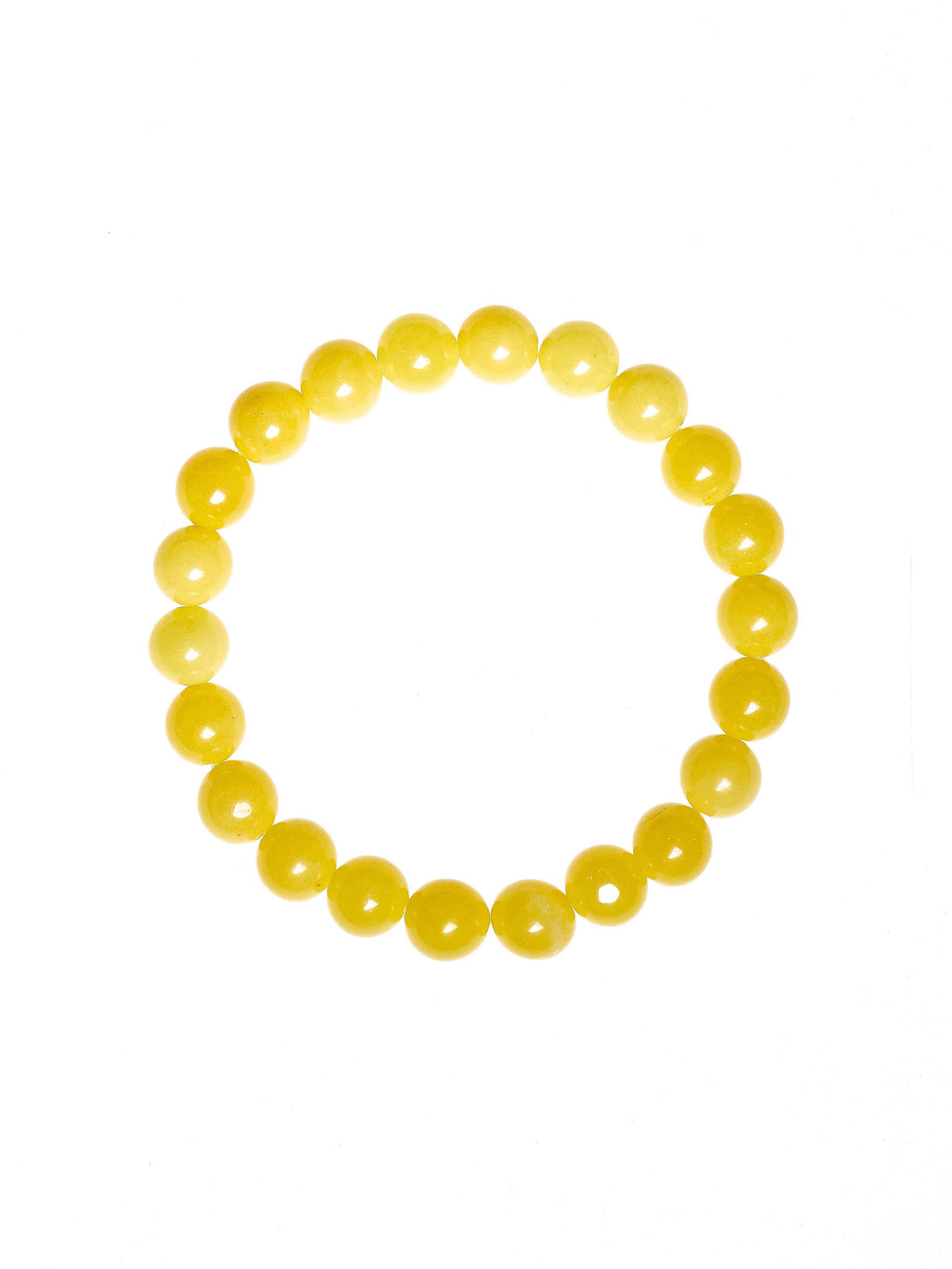 Yellow Jasper Bead Stretch Bracelet B3449-Yellow Jasper - 8MM