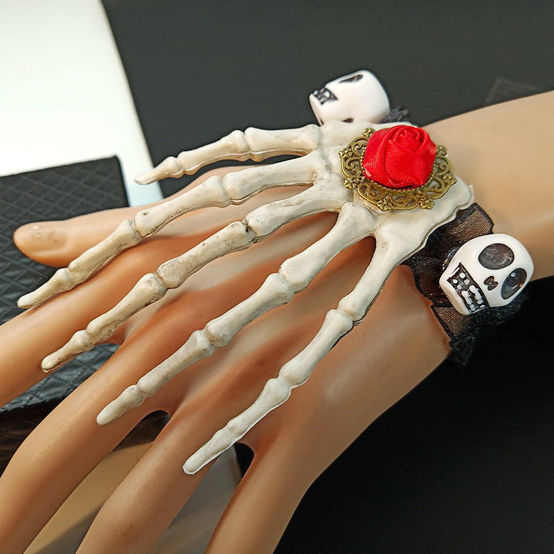 Skeleton Hand Lace Bracelet B3452