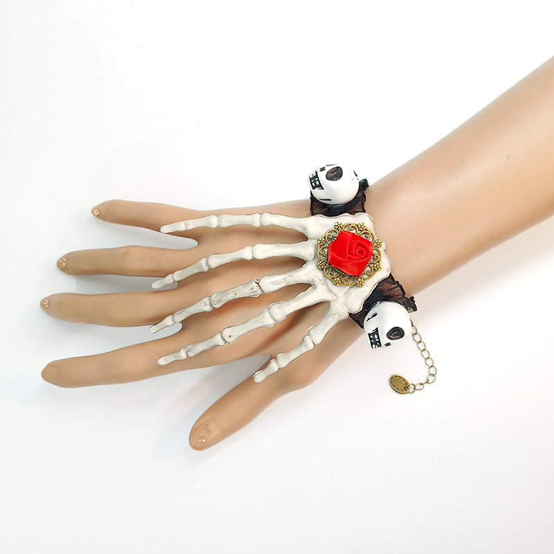 Skeleton Hand Lace Bracelet B3452