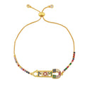 MOM Cubic Zirconia Chain Bracelet B3472