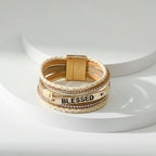 BLESSED Leather Magnetic Bracelet B3548 - view 7