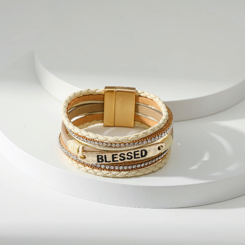 BLESSED Leather Magnetic Bracelet B3548 - view 7