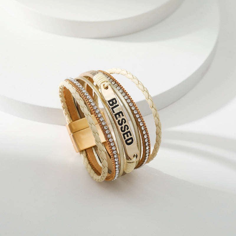 BLESSED Leather Magnetic Bracelet B3548 - view 8