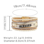 BLESSED Leather Magnetic Bracelet B3548 - view 2