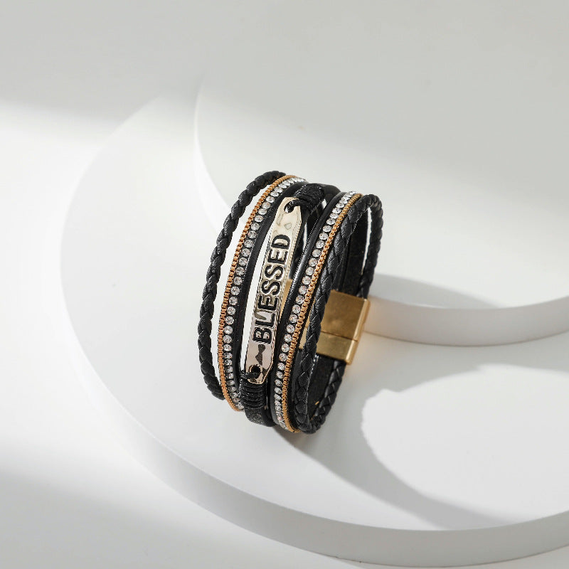 BLESSED Leather Magnetic Bracelet B3548 - view 14