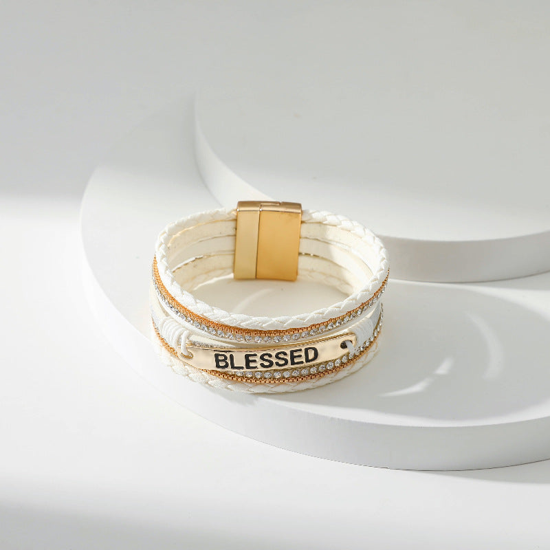 BLESSED Leather Magnetic Bracelet B3548 - view 16