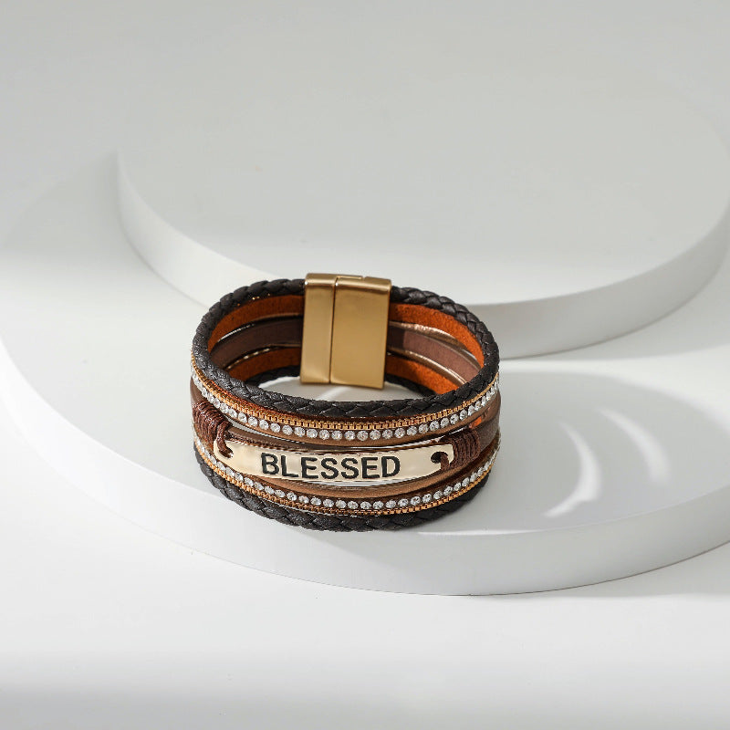 BLESSED Leather Magnetic Bracelet B3548 - view 18