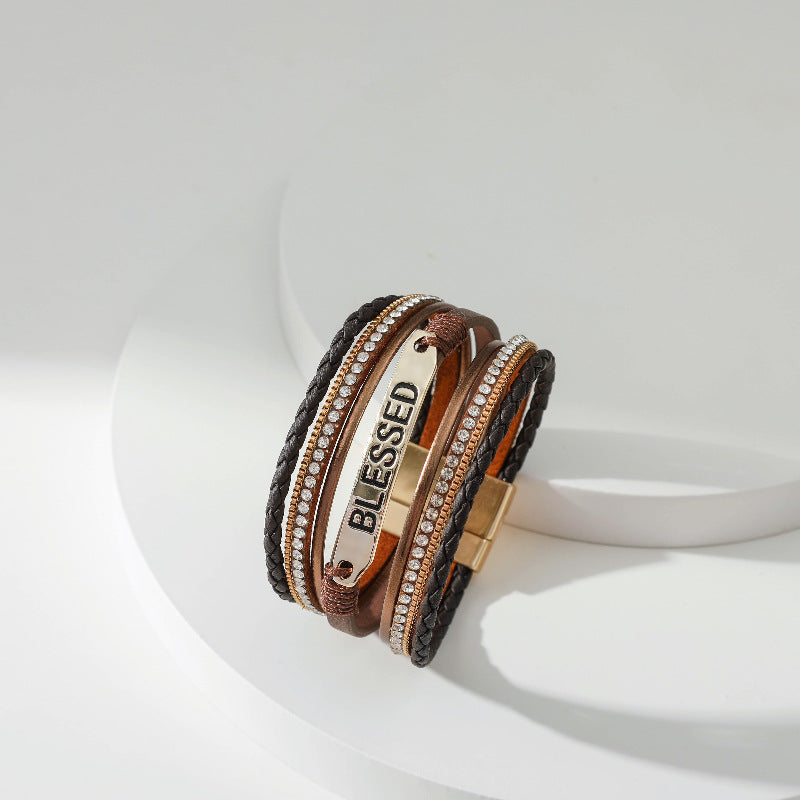 BLESSED Leather Magnetic Bracelet B3548 - view 17