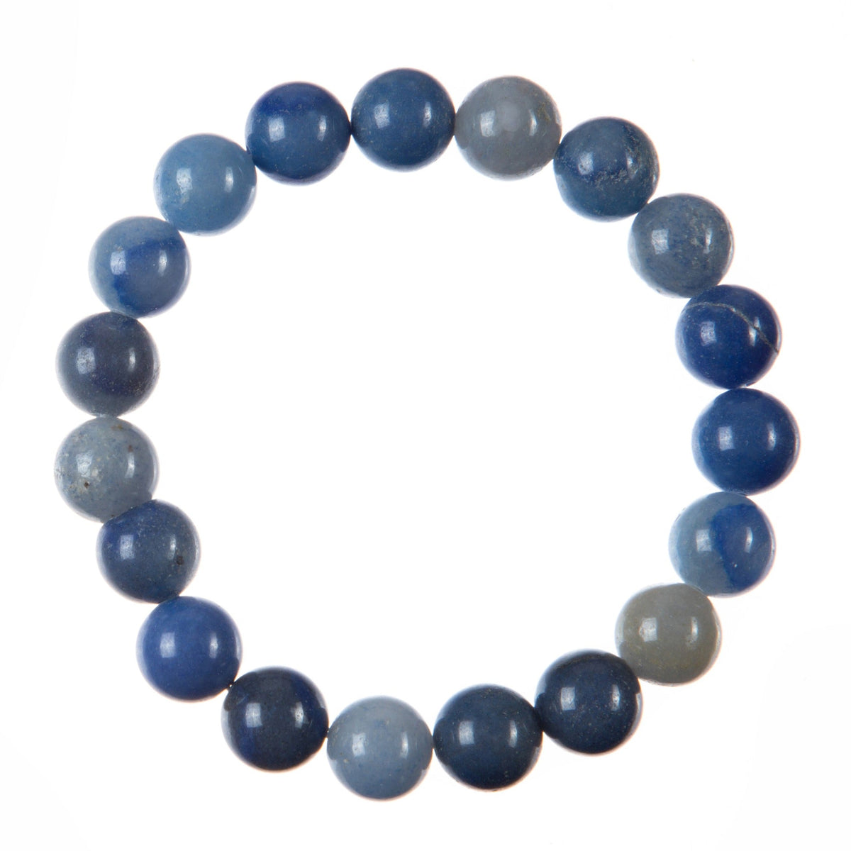 Blue Aventurine Stretch Bracelet B3554-Blue Aventurine - 10MM