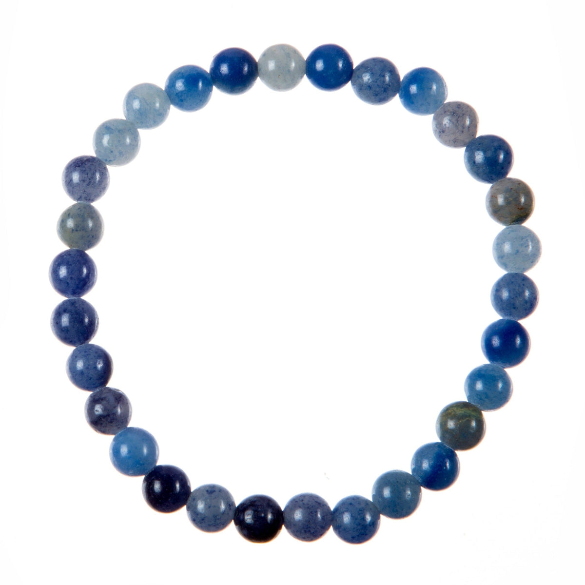 Blue Aventurine Stretch Bracelet B3554-Blue Aventurine - 6MM