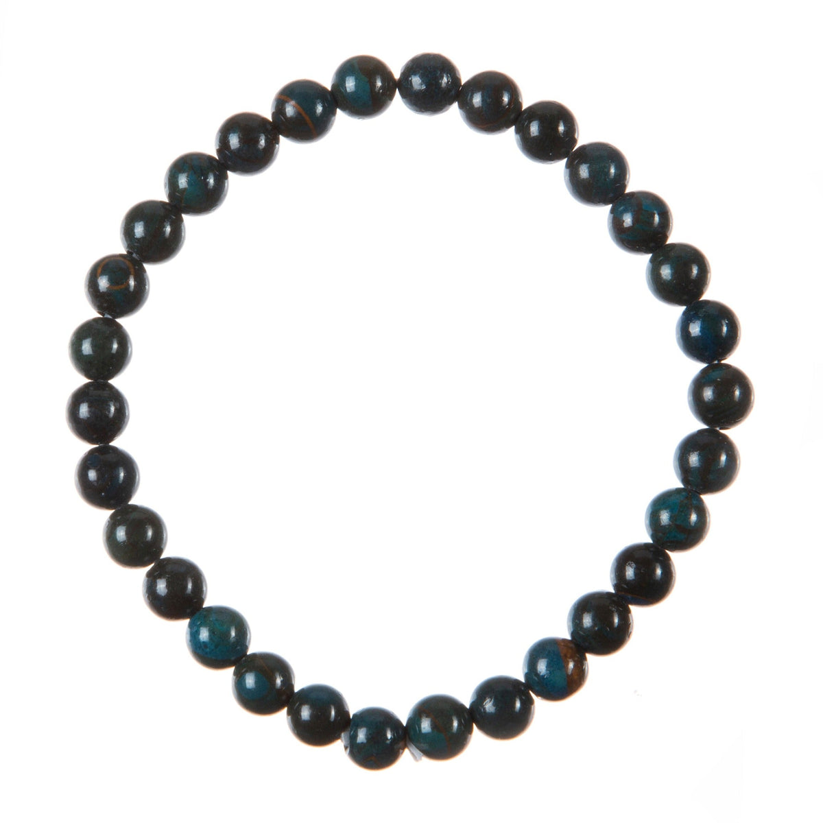 Blue Apatite Stone Stretch Bracelet B3594-Blue Apatite - 6MM