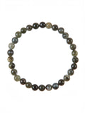 Glassy Chalcedony Stone Stretch Bracelet B3603-Glassy Chalcedony - 6MM