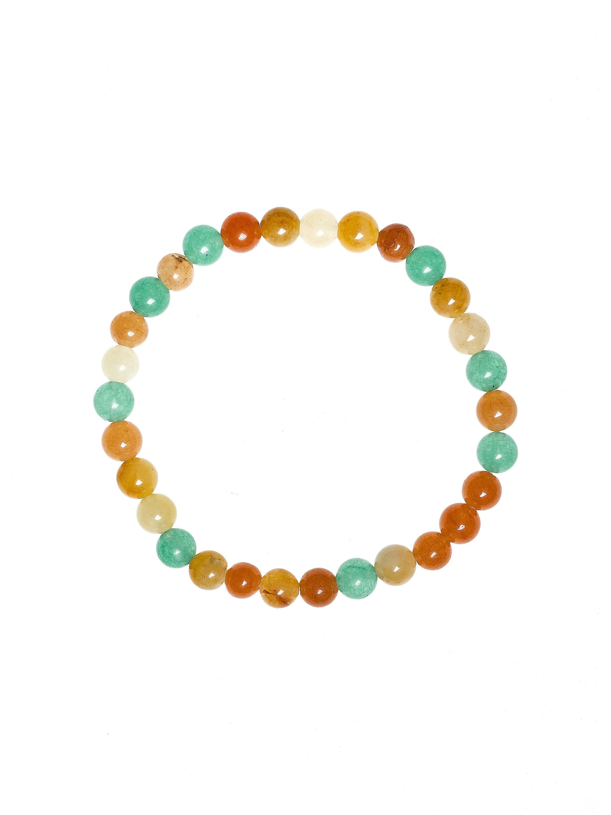 Multi Chalcedony Stone Stretch Bracelet B3604-Multi-Chalcedony - 6MM