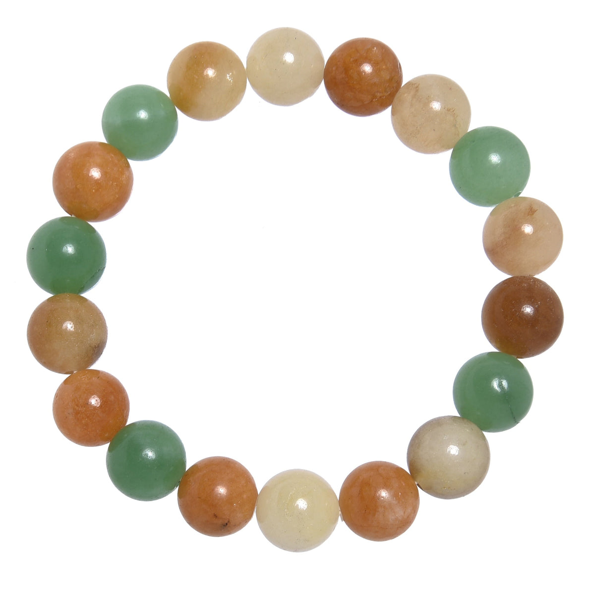 Multi Chalcedony Stone Stretch Bracelet B3604-Multi-Chalcedony - 10MM