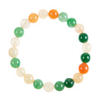 Multi Chalcedony Stone Stretch Bracelet B3604-Multi-Chalcedony
