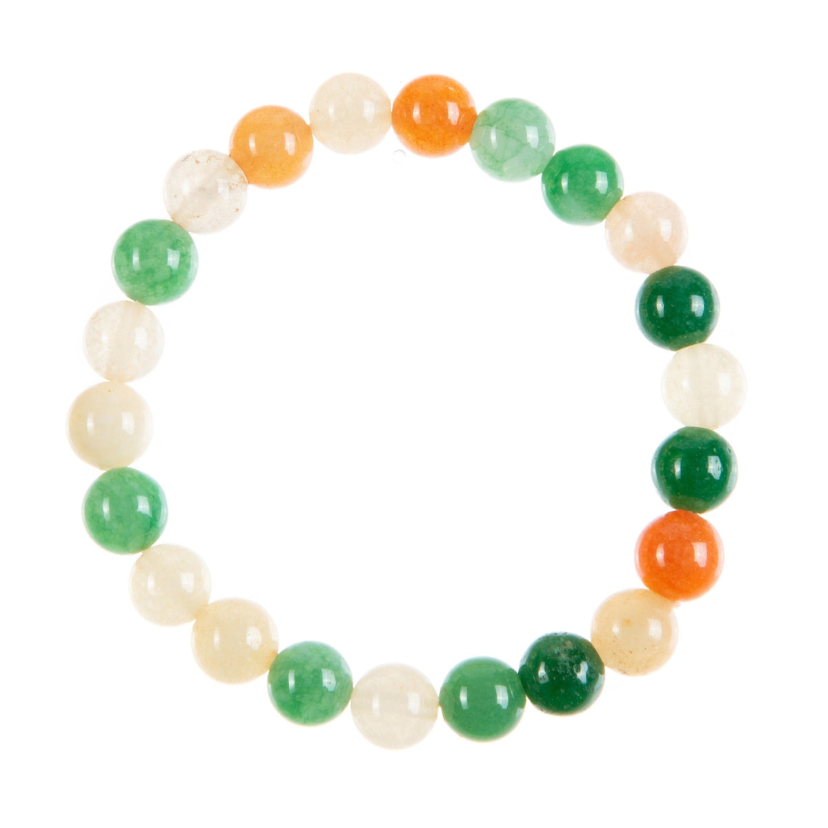 Multi Chalcedony Stone Stretch Bracelet B3604-Multi-Chalcedony