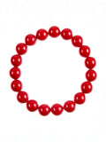 Coral Jade Stone Stretch Bracelet B3605-Coral Jade - 10MM