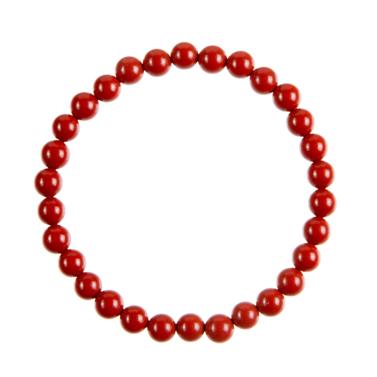 Orange Coral Jade Stretch Bracelet B3606-Orange Coral Jade - 6MM