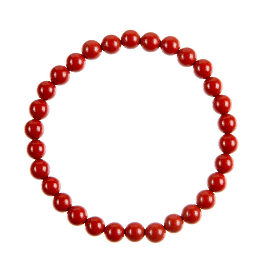 Orange Coral Jade Stretch Bracelet B3606-Orange Coral Jade