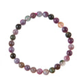 Tourmaline Stone Stretch Bracelet B3617-Tourmaline - 6MM