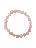 Strawberry Quartz Stone Stretch Bracelet B3621-Strawberry Quartz - 8MM