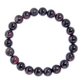Garnet Stone Stretch Bracelet B3622-Garnet - 8MM