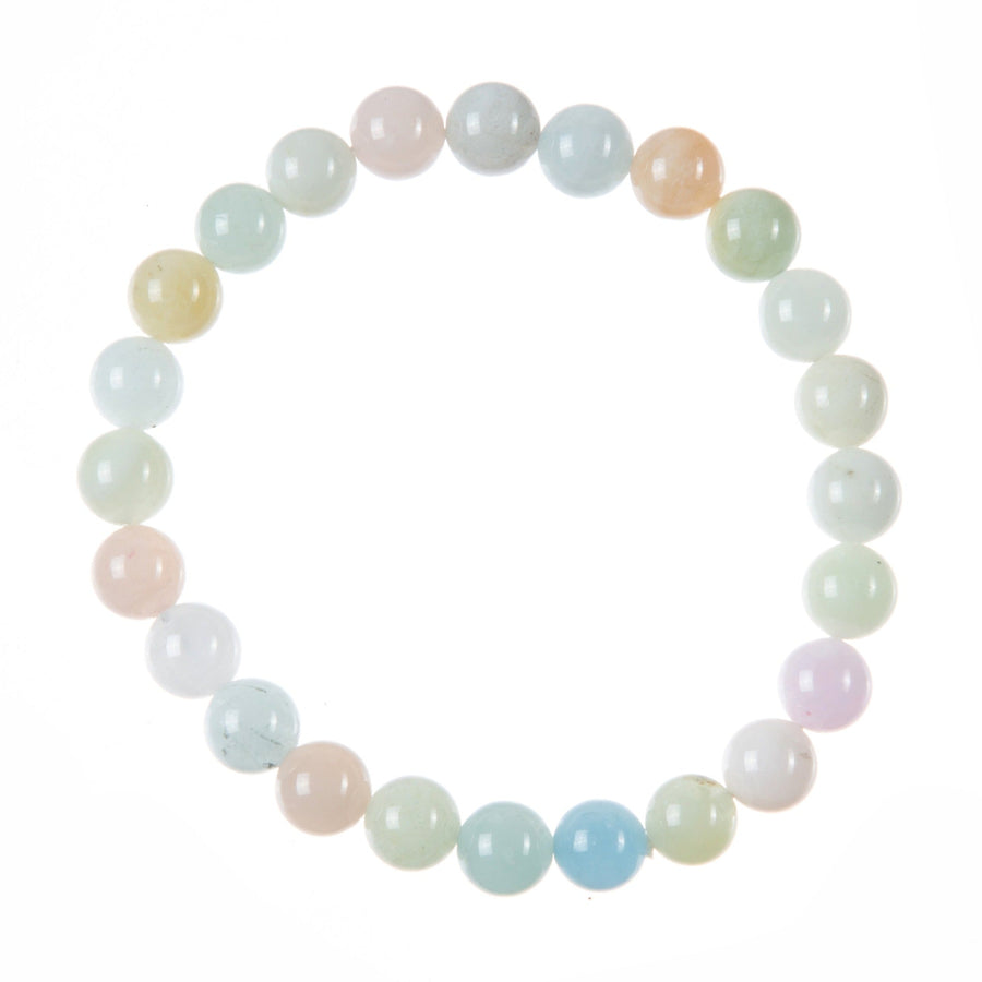 Morganite Stone Stretch Bracelet B3625-Morganite