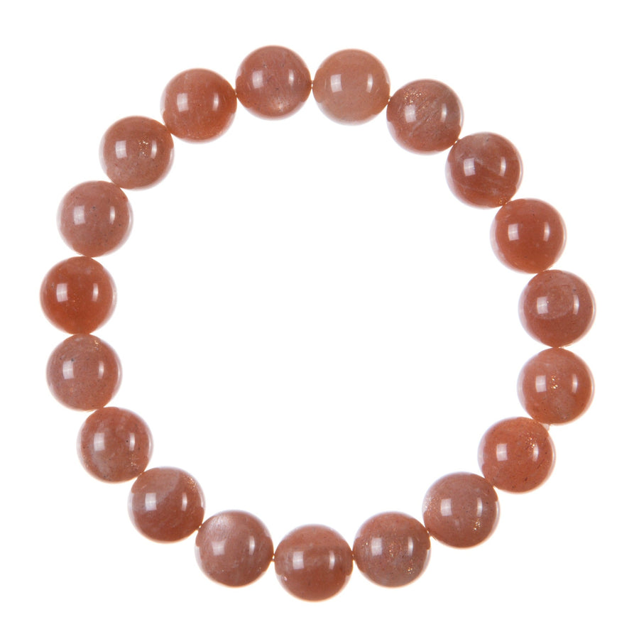 Sunstone Bead Stretch Bracelet B3628-Sunstone