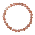Sunstone Bead Stretch Bracelet B3628-Sunstone - 6MM