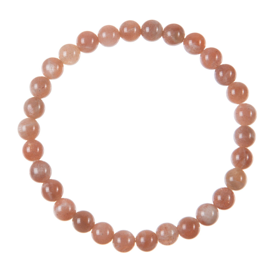 Sunstone Bead Stretch Bracelet B3628-Sunstone