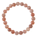 Sunstone Bead Stretch Bracelet B3628-Sunstone - 8MM