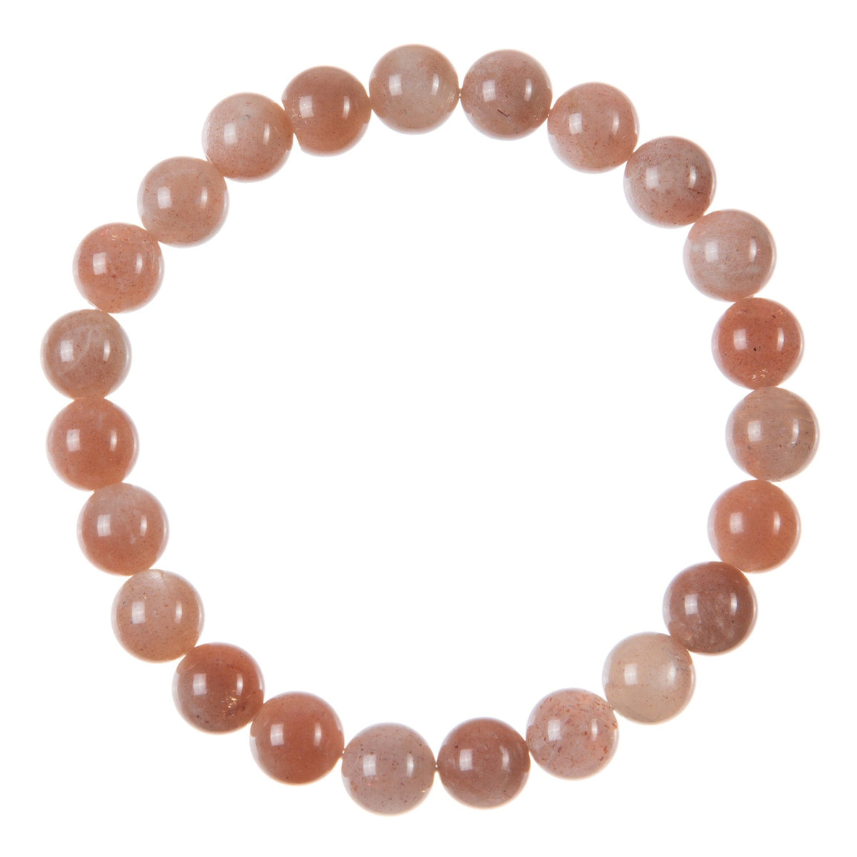 Sunstone Bead Stretch Bracelet B3628-Sunstone - 8MM