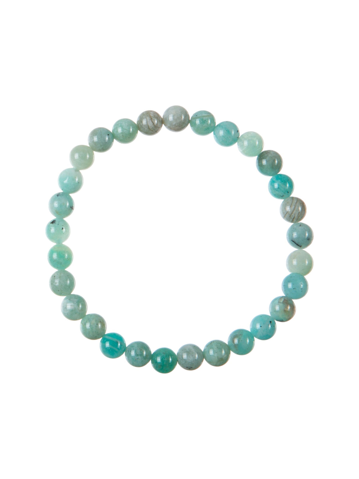 Amazon Stone Stretch Bracelet B3629-Amazon - 6MM