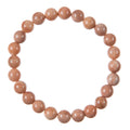 Orange Moonstone Bead Stretch Bracelet B3634-Orange Moonstone - 8MM