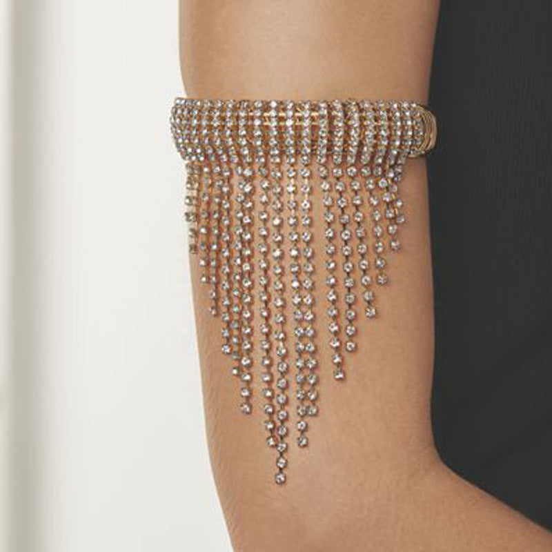 Rhinestone Tassel Armband Bracelet B3639