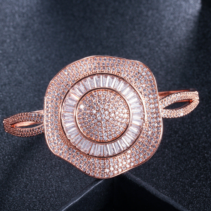 Flower Cubic Zirconia Bracelet B3640
