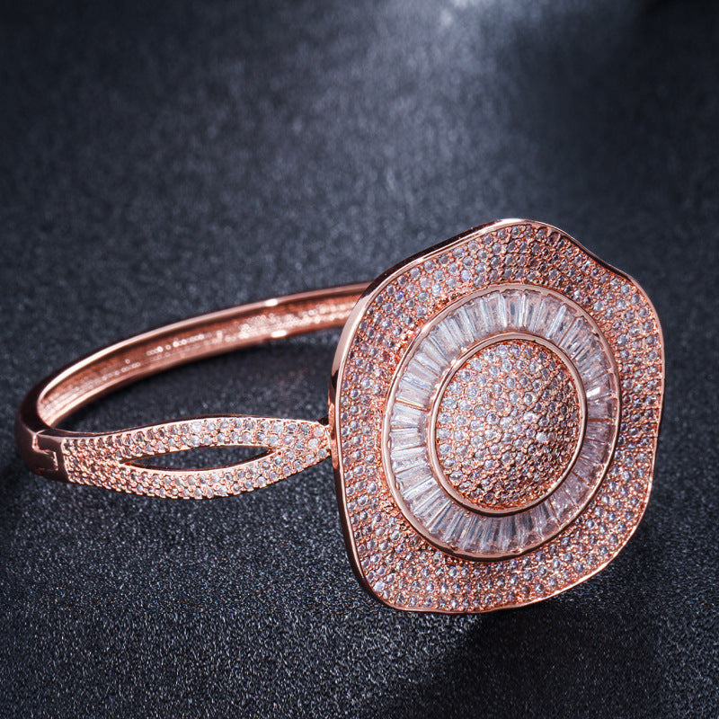 Flower Cubic Zirconia Bracelet B3640