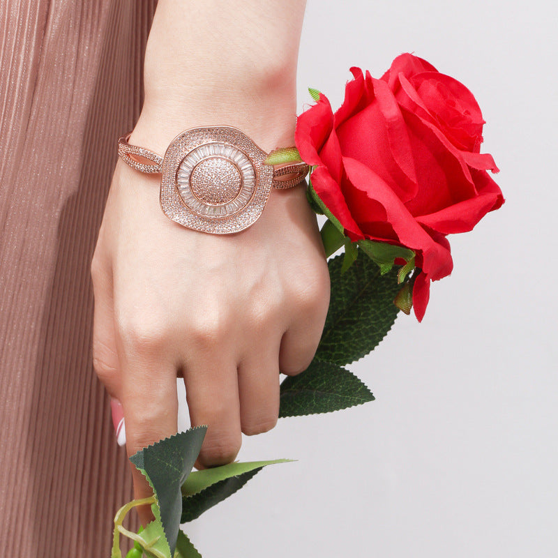 Flower Cubic Zirconia Bracelet B3640