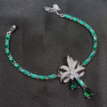Floral Cubic Zirconia Bracelet B3695