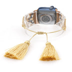 Seed Bead Tassel Braided Watchband B3702