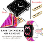 Seed Bead Tassel Braided Watchband B3705